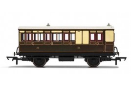 Brake 3rd Class 4 Wheel Coach GWR 301 With Fitted Lights OO Gauge 